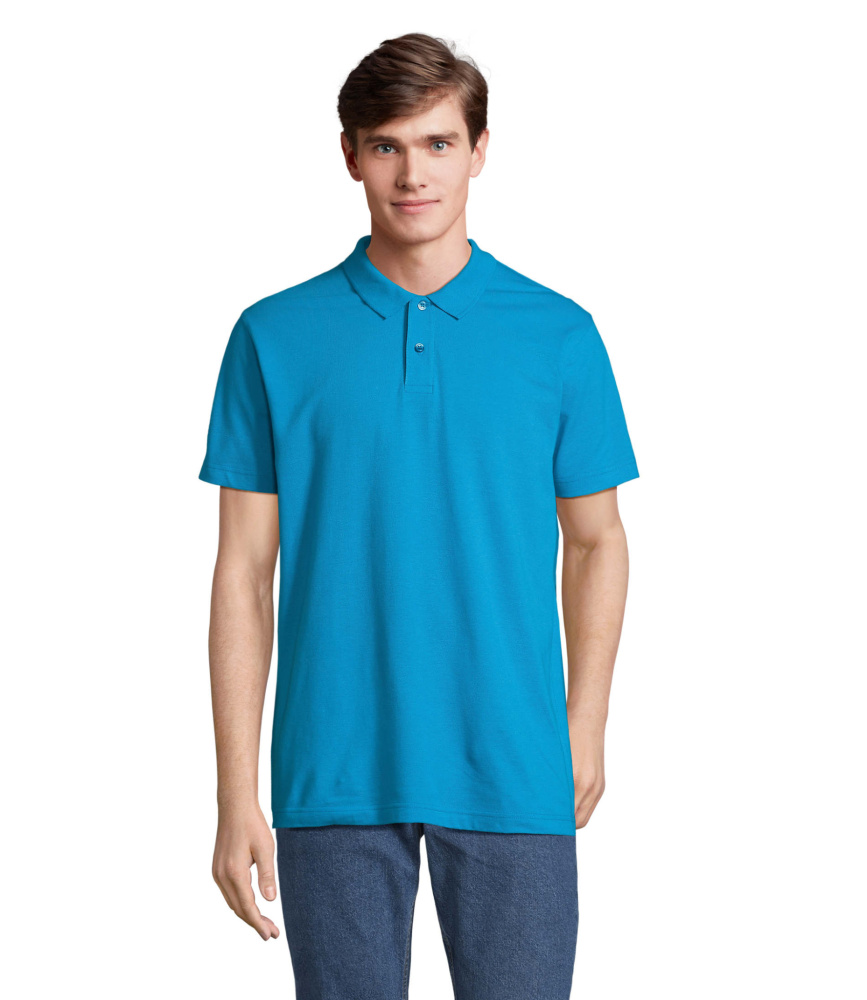 Logo trade business gifts image of: PULSE UNISEX POLO